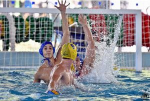 Kudella Máté (sárgában) újra a vízben lövi a gólokat Fotó: Sportfotóth