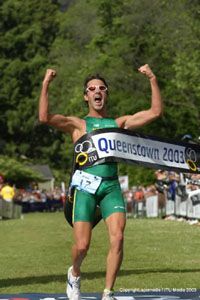 Az ausztrál Peter Robertson 2001 után újra világbajnoki aranyérmet nyert (Fotó: www.triathlon.org)