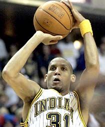 Reggie Miller csak egyszer hibázott a büntetôvonalról (11/12)