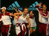 A sajtótájékoztató keretében az adidas bemutatta a magyar olimpikonok athéni sportruházatát (Fotó: Németh Ferenc)