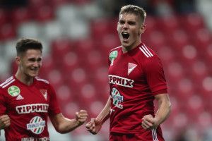 Baráth Péter gólt szerzett és két gólpasszt adott a Bp. Honvéd ellen Forrás: dvsc.hu