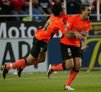 Vicente (balra) és Baraja tevékeny részt vállalt abból, hogy a Valencia egy év után visszatért a spanyol bajnoki trónra