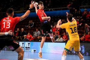 Ilics Zoran szombaton debütált a BL-ben, és mindjárt bombagólt szerzett Forrás: Veszprém Handball Team