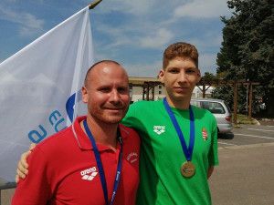 Kovács Seres Hunor nyerte az egyik magyar aranyat a párizsi junior Eb első napján Forrás: MÚSZ