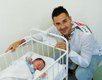 Mátyus János a felesége kórházi ágya mellett izgulta végig kisfia születését (Fotó: Farkas József)