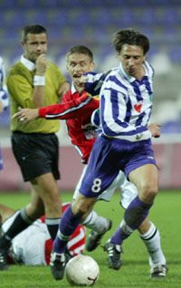 Frantisek Kunzo (jobbra) kemény párharcokat vívott a dunaújvárosi Zováth Jánossal