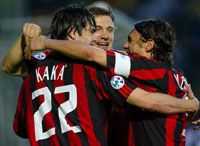 Kaká, Sevcsenko és Maldini már szívesen ünnepelné a bajnoki címet