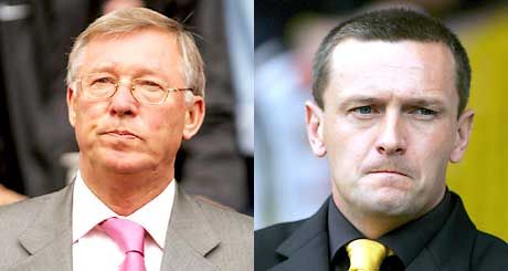 Sir Alex Ferguson ? a rutinos (balra) és Aidy Boothroyd ? a ?zöldfül??