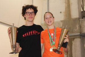 Az év két utánpótlás-legje: Varga Donát és Sándor Petra Fotó: Árokszállási Tünde