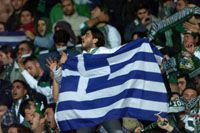 Rengeteg görög szurkoló buzdította csapatát a történelmi meccsen