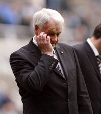 Sir Bobby Robson öt évig dolgozott a Newcastle Unitednál, de egy trófeát sem tudott nyerni az együttessel