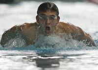 „Nem titkolom: Európa-csúcs-tartóként szeretnék aranyérmet nyerni” – mondja a formáját nem Madridra, sokkal inkább Athénra kihegyezô Cseh László (Fotó: Meggyesi Bálint)