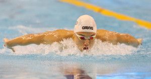 Milák Kristóf nagyot úszott 200 m pillangón, a korosztályos világcsúcs sem volt messze Fotó: Pass Ferenc