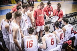 A fiú U18-as válogatott a 9-16. helyért játszik a folytatásban a szkopjei B divíziós Európa-bajnokságon Forrás: fiba.basketball