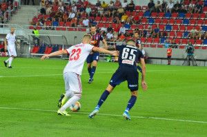 A kisvárdai Kovácsréti Márk (23) a Fehérvár ellen is kezdő volt, végig is játszotta a meccset Fotó: kisvardafc.hu