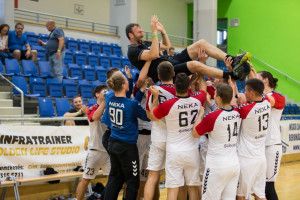 A NEKA ifjúsági csapata májusban korosztályos bajnoki aranyérmet ünnepelhetett Fotó: Tompos Gábor/NEKA
