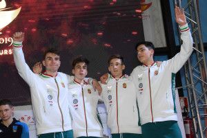 Bronzérmes a a fiú kadét kardcsapat Forrás: facebook.com/eurofencing