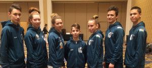 A vegasi magyar hetek, középen a US Open-ezüstérmes Molnár Bendegúz Forrás: wtftaekwondo.hu