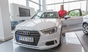 Késely Ajna és az Audi A3-as