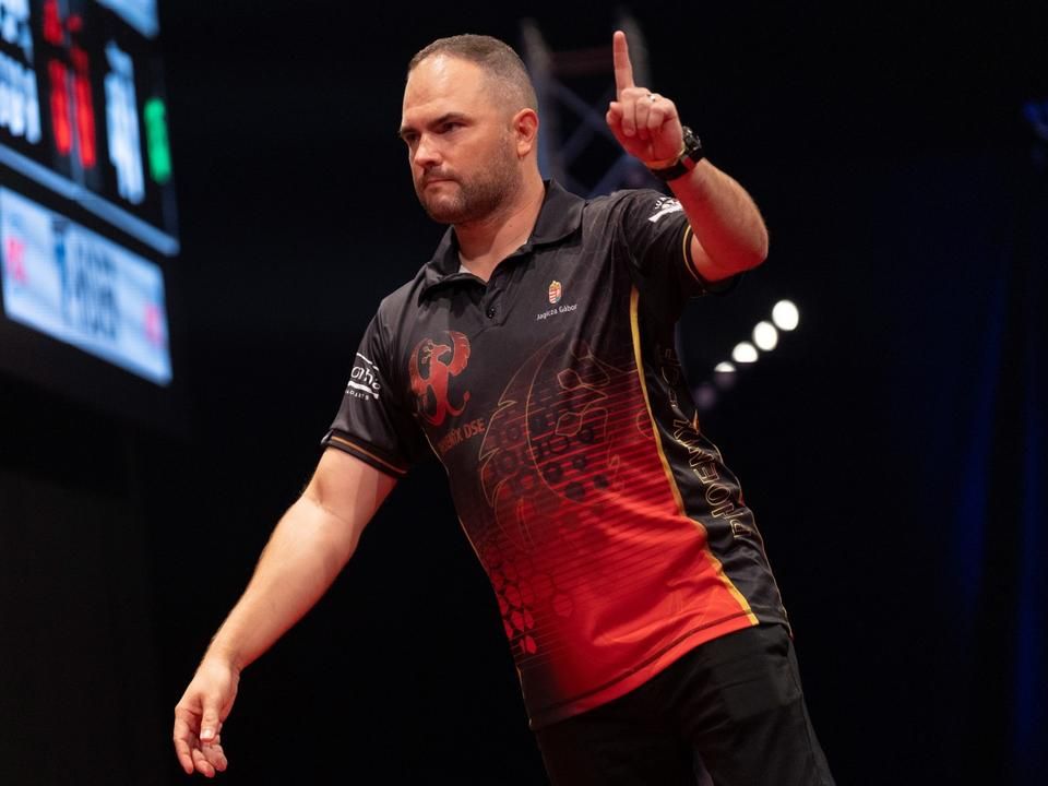 Jagicza Gábor nem először mutatja meg magát a Hungarian Darts Trophy-n