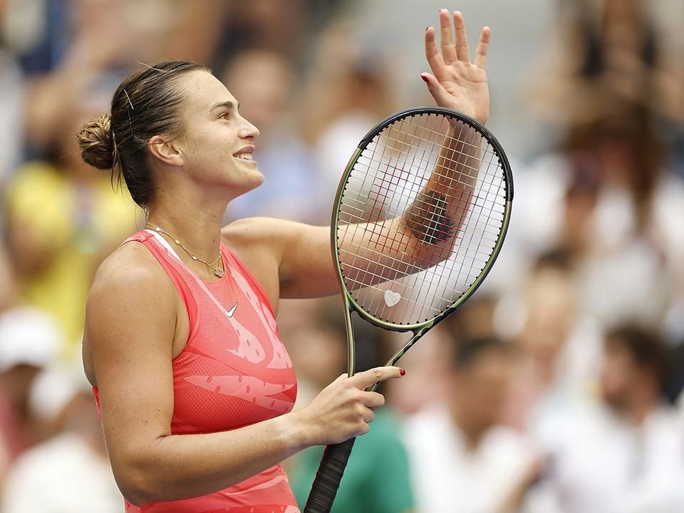 Arina Szabalenka a győzelem után (Fotó: Getty Images)