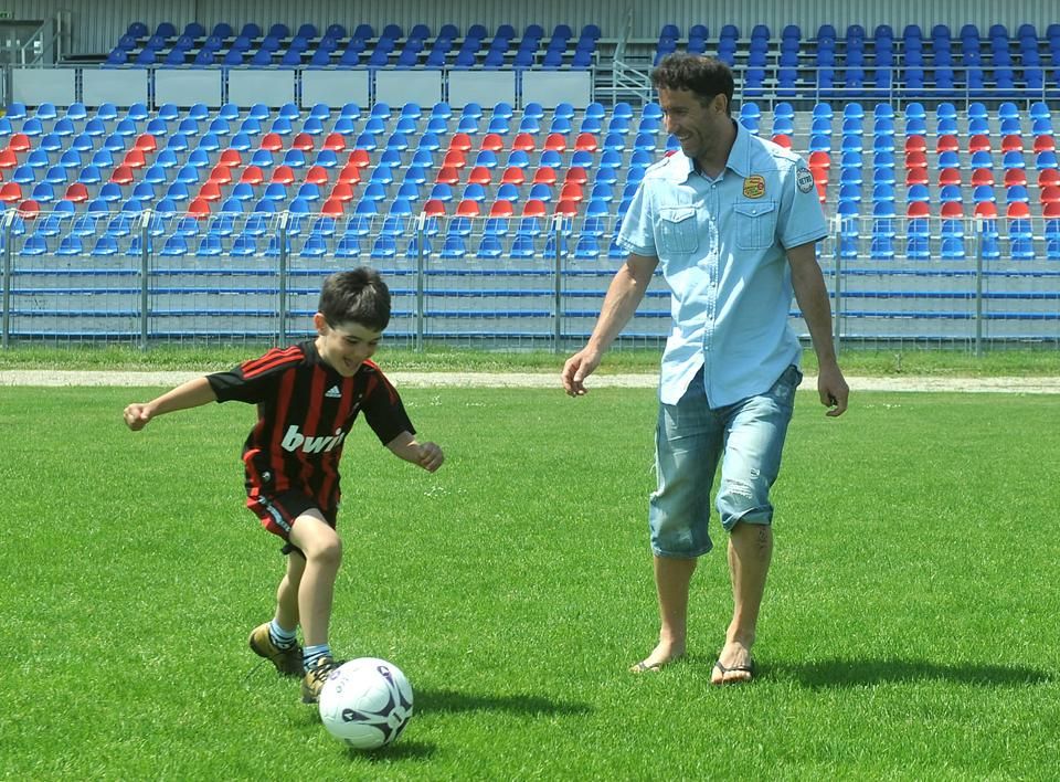 Lisztes Krisztián sokat futballozott a fiával, de sosem várta el tőle, hogy futballista legyen (FOTÓ: NS)