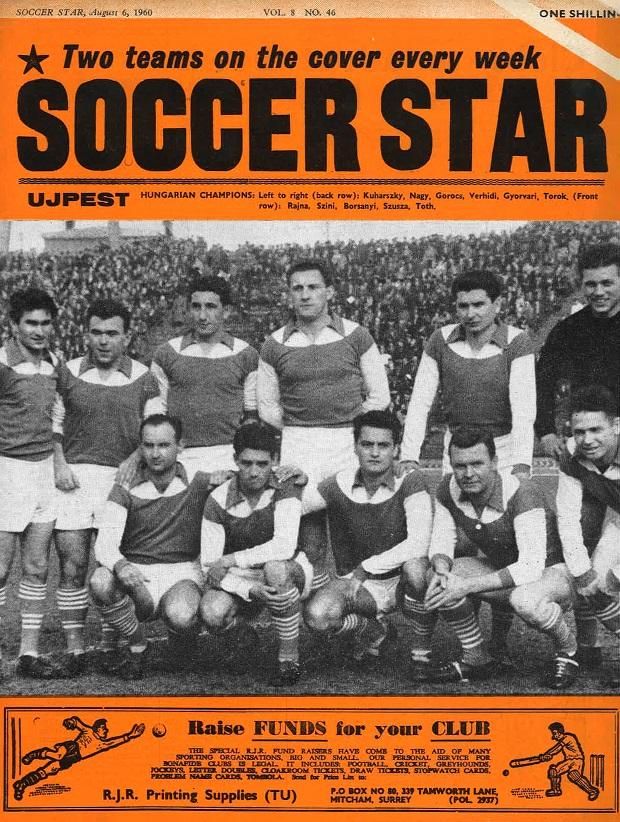 Az év klubcsapata 1960-ban az Ú. Dózsa
