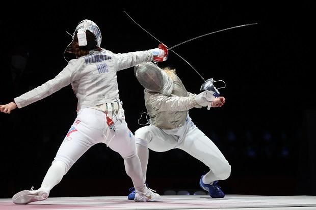 2021, Tokió: keresztszalag-szakadással is eljutott az elődöntőig, ott az orosz Szofja Velikaja állította meg (Fotó: Nemzeti Sport)