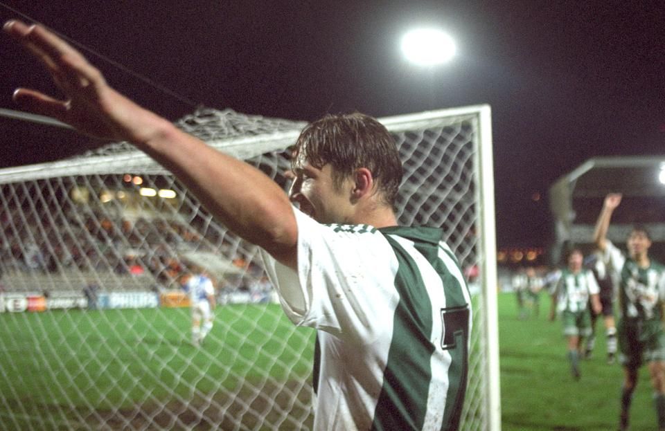 Az FTC 1995-ben BL-csoportkörbe jutott, Vincze Ottó a Grasshoppers otthonában két gólt lőtt (FOTÓ: MTI/ILLYÉS TIBOR)