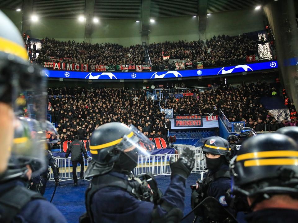 Pillanatkép a PSG–Milan meccsről (Fotó: Getty Images)