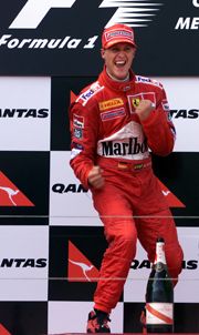 Hét világbajnoki címével és 91 győzelmével  a Formula–1 igazi legendája (Fotó: AFP)