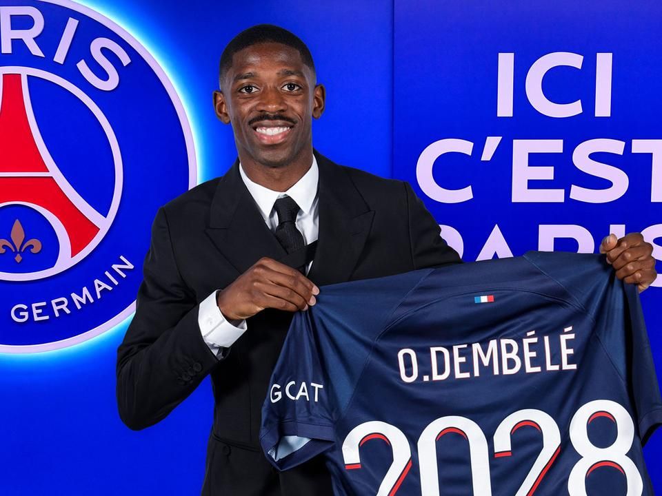 Ousmane Dembélé aláírt a Paris Saint-Germainhez (Fotó: Getty Images)