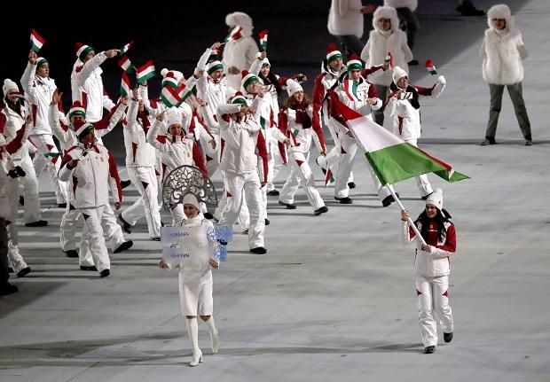 2014: A magyar küldöttség zászlóvivője volt a szocsi olimpia megnyitóján (Fotó: MTI)