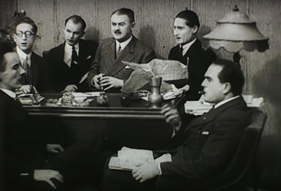 Lapunk agytrösztje (balról): Gyarmathy István, Kultsár István, Hoppe László, Vadas Gyula, Pluhár István és Mamusich Mihály