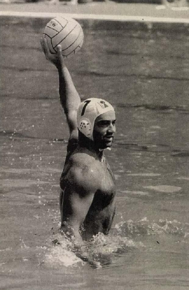 Derékig kinn a vízből: Tamás legnagyobb sikereit az Újpesttel érte el (Fotó: Képes Sport)