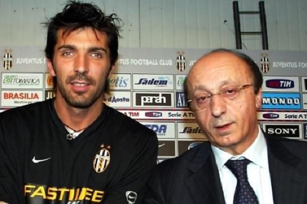 Luciano Moggival, a Juventus korábbi klubigazgatójával (fotó: Twitter)