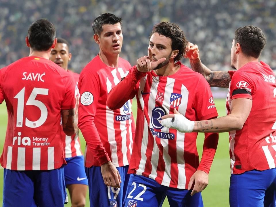 Hermoso (22) góljával szerezte meg a vezetést az Atlético (Fotó: AFP)