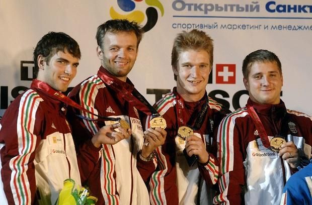 2007-ben Szentpéterváron nyerte meg első csapatvilágbajnoki aranyérmét… (Fotó: MTI)