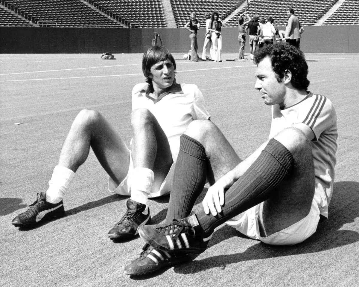 Soccer: Franz Beckenbauer and Johan Cruyff in New York