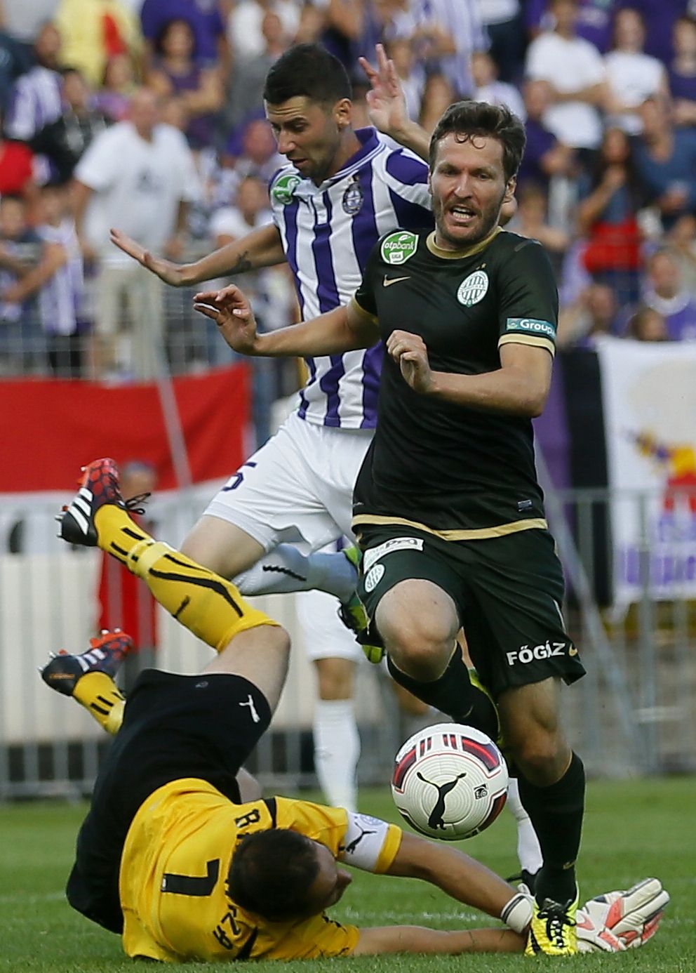 Benjamin Lauth a Ferencvárosban az Újpest ellen is pályára lépett
