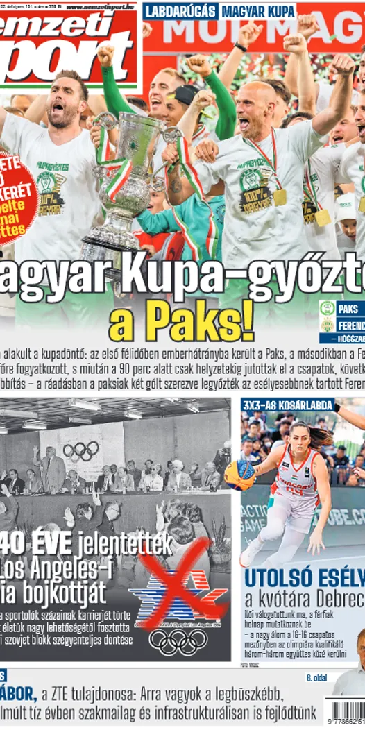 Magyar Kupa-győztes a Paks!; Az 1984-es bojkott: merénylet a magyar sport ellen