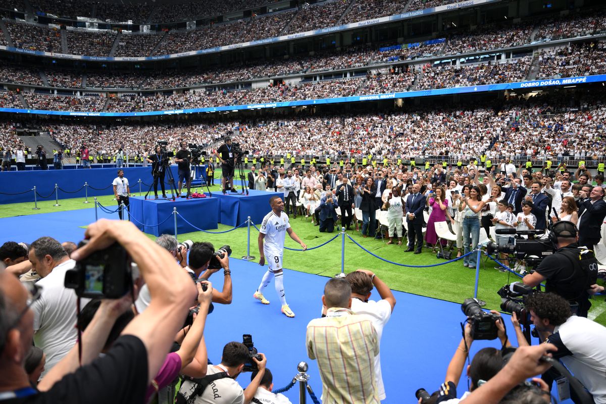 Real Madrid Unveils New Signing Kylian Mbappe