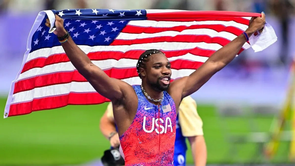 “I told you America, you would do it,” Noah Lyles after winning Olympic gold medal