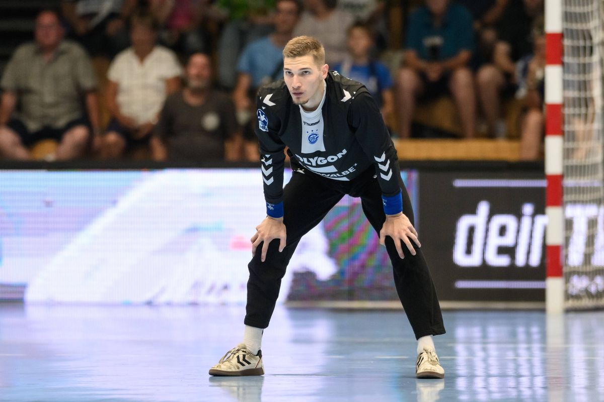 Kuzmanovic, Dominik (VfL Gummersbach, 1) GER, VfL Gummersbach gegen SAH-Skanderborg AGF, Handball, Diakin 1. Handballbun