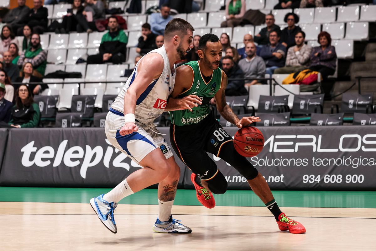 November 13, 2024, Badalona, Barcelona, Spain: Adam Hanga of Joventut Badalona in action during the BKT EuroCup, match p