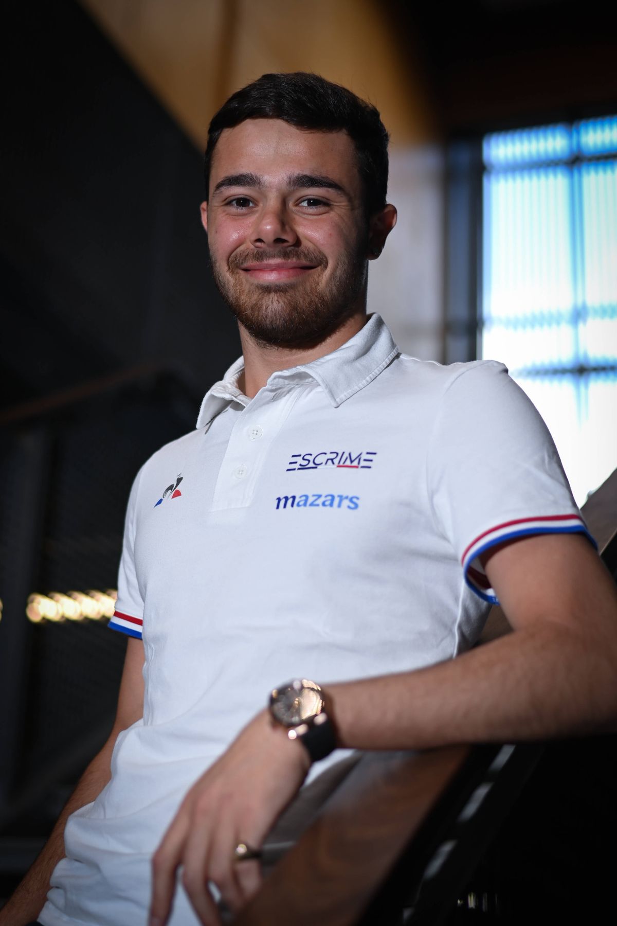 Sebastien Patrice poses for a portrait during the Media Day of the French Fencing team on June 11, 2024 in Paris, France