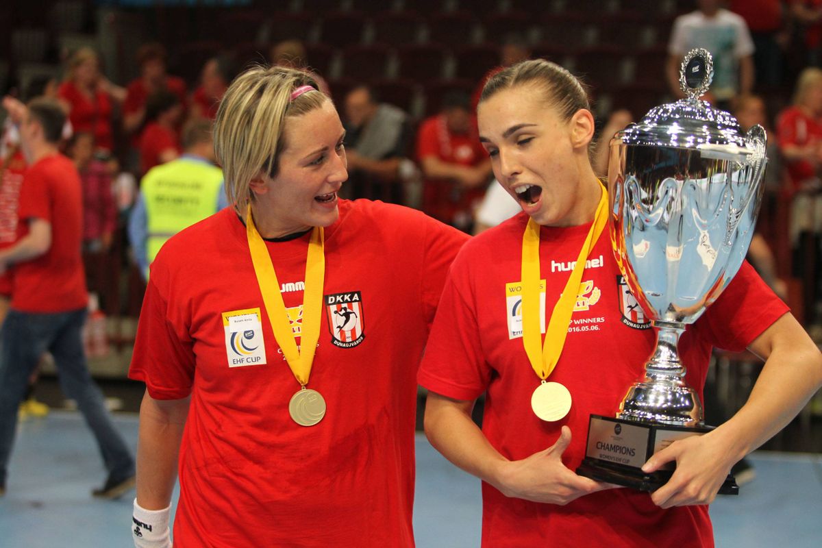 06 05 2016 Veszprem Hungary DKKA Dunaujvarosi Kohasz Kezilabda Akademia TuS Metzingen EHF Cup final