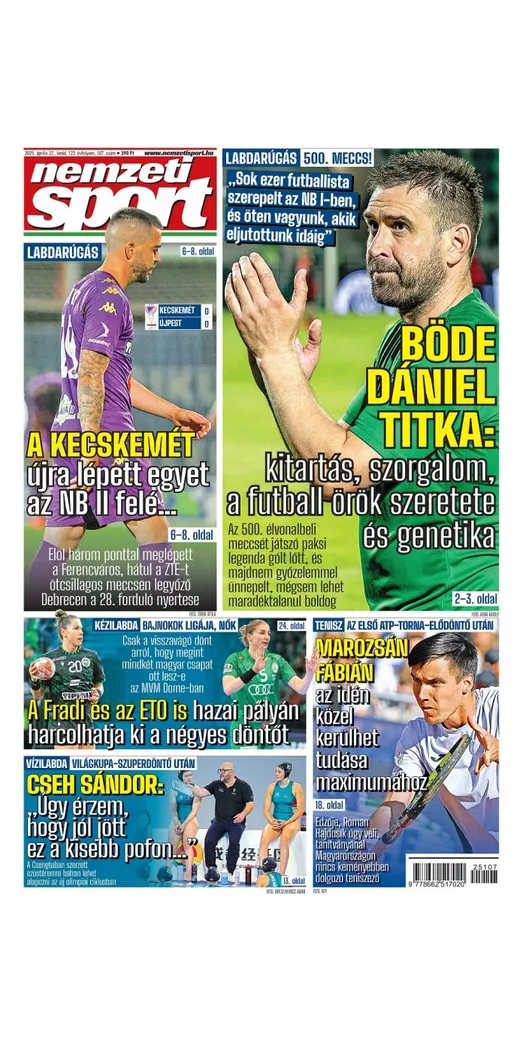 Böde titka: szorgalom, fociszeretet és genetika; Marozsán közel kerülhet tudása maximumához