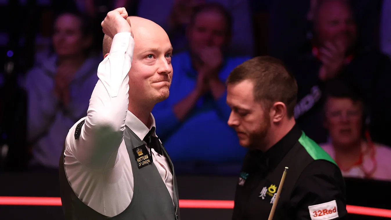 Chris Wakelin (balra) meglepően simán nyert az esélyesebbnek tartott Mark Allen ellen (Fotó: Getty Images)
