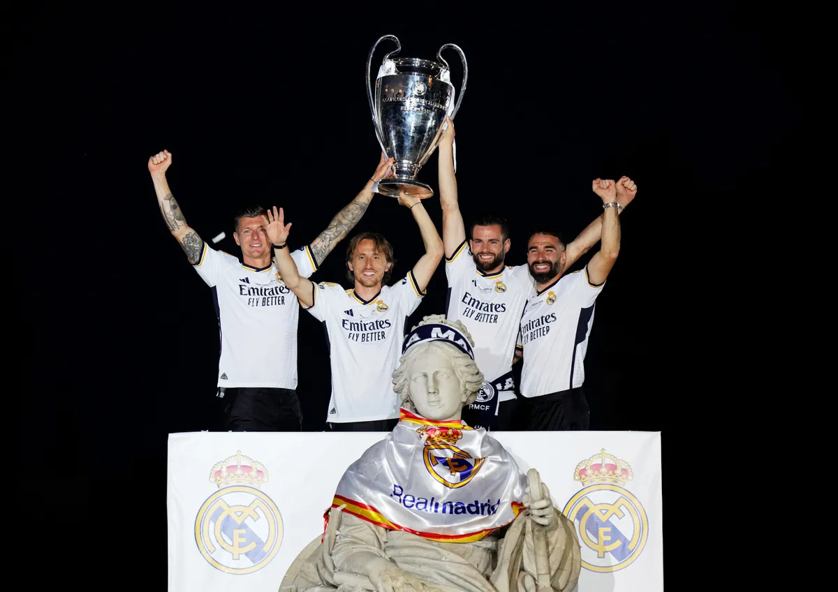 Real Madrid UEFA Champions League Trophy Parade